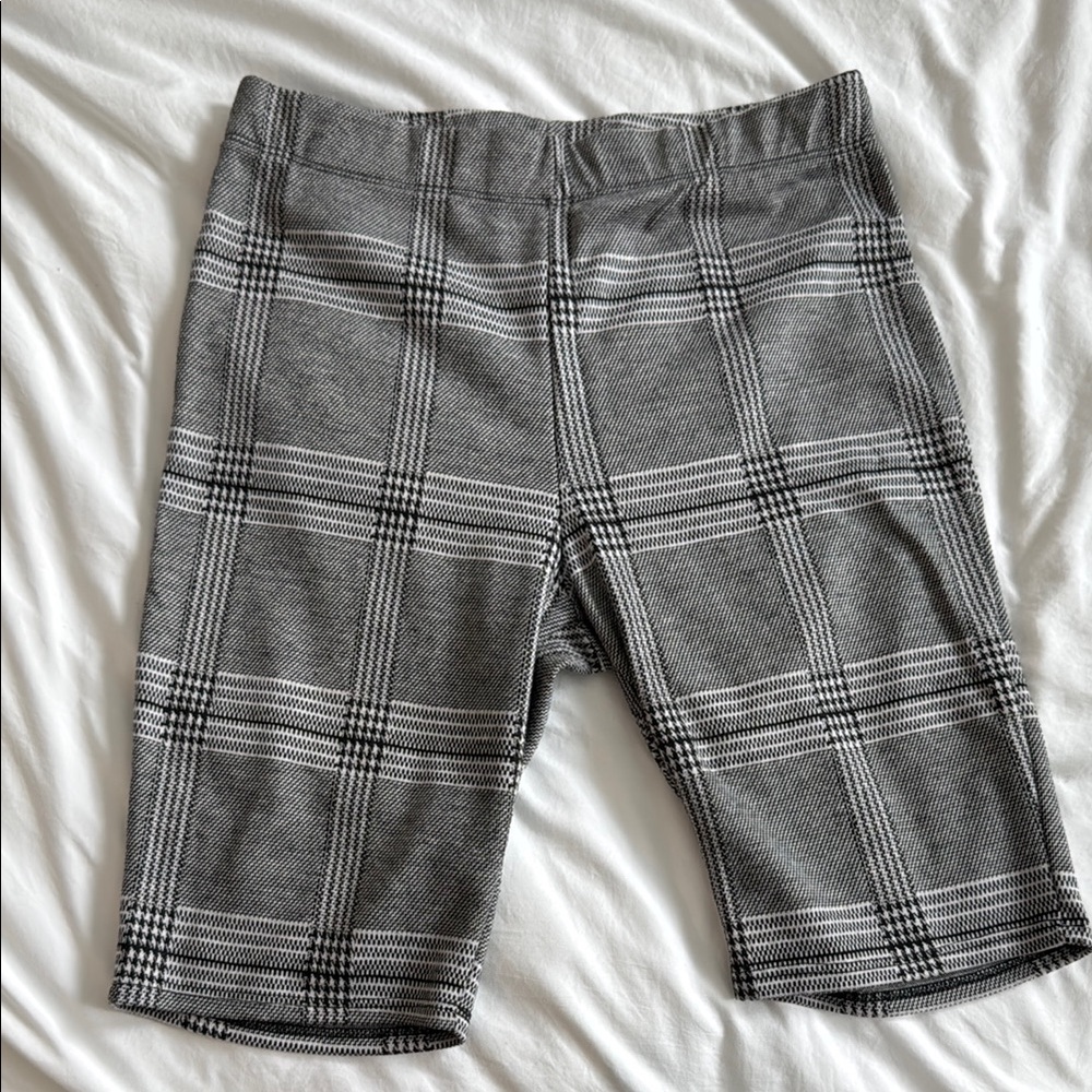 Gray Plaid Shorts